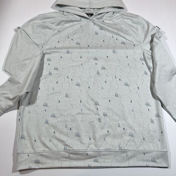 Jack + Sage Ski Themed Hooded Shirt Mount Sunapee Men's Medium - Picture 4 of 7